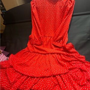 Levi's Red Polka Dot Blouse